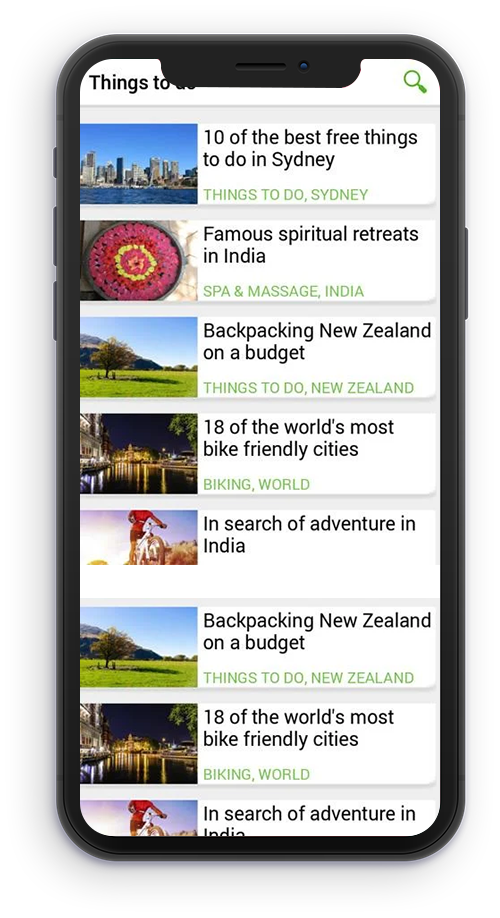 travel mobile app services