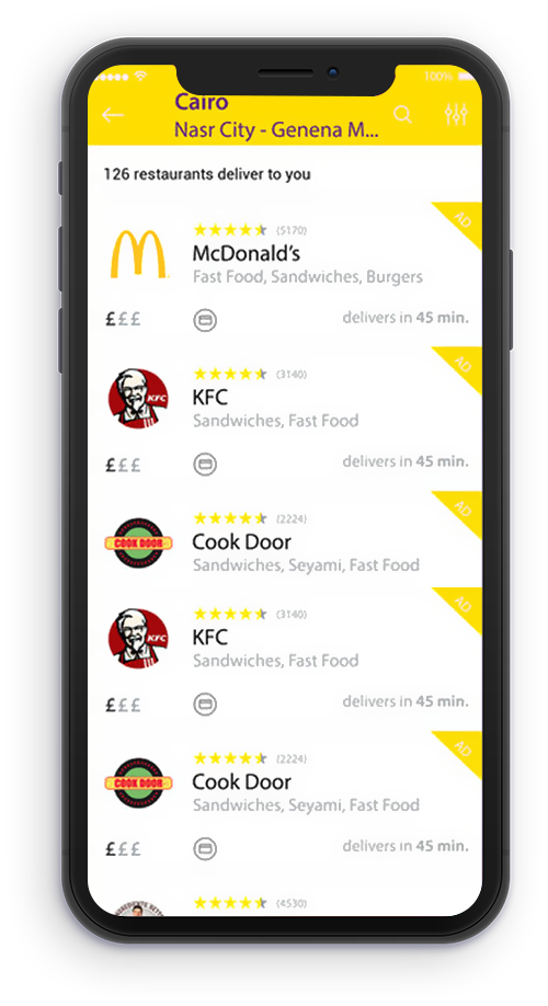 food delivery mobile App Development